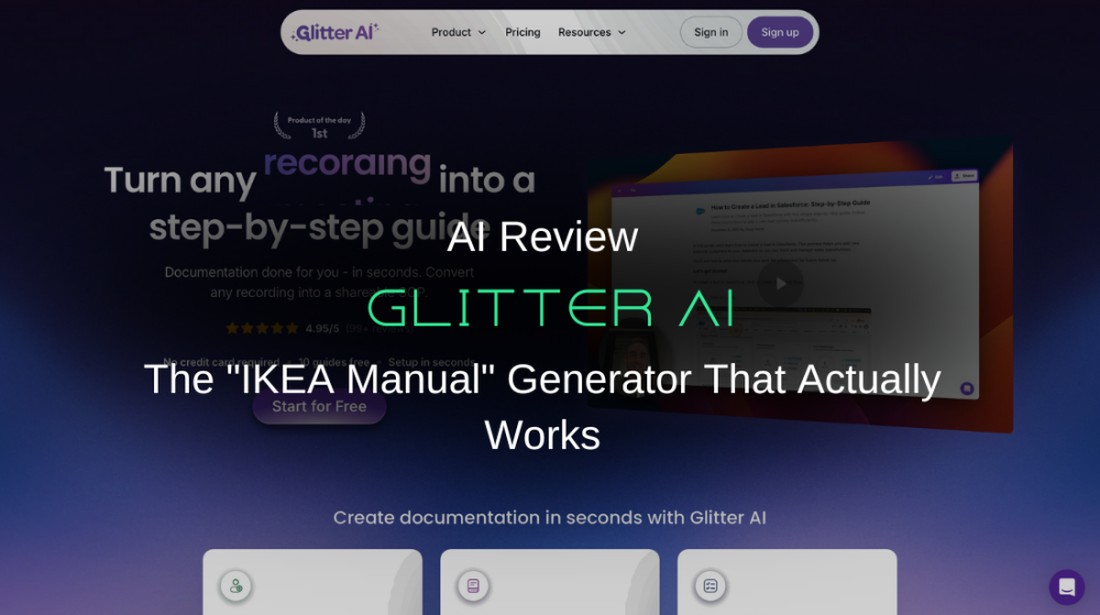Glitter AI Review: The "IKEA Manual" Generator That Actually Works